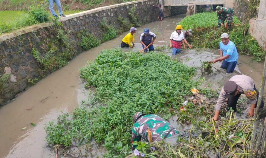 Kodim 0613/Ciamis kembali Gelar Karya Bakti Penanaman Pohon dan Pembersihan Saluran Air