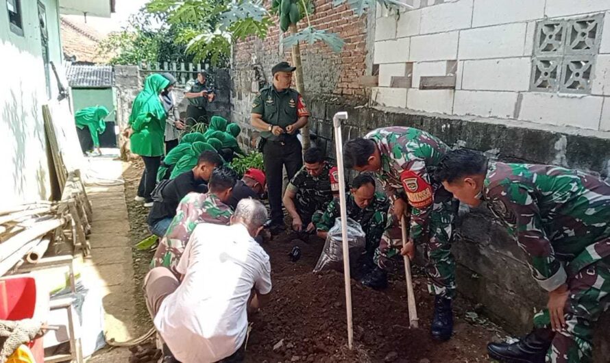 Jajaran Koramil Kodim 0613/Ciamis,Laks Pembibitan Tanaman Pohon Keras dan Buah