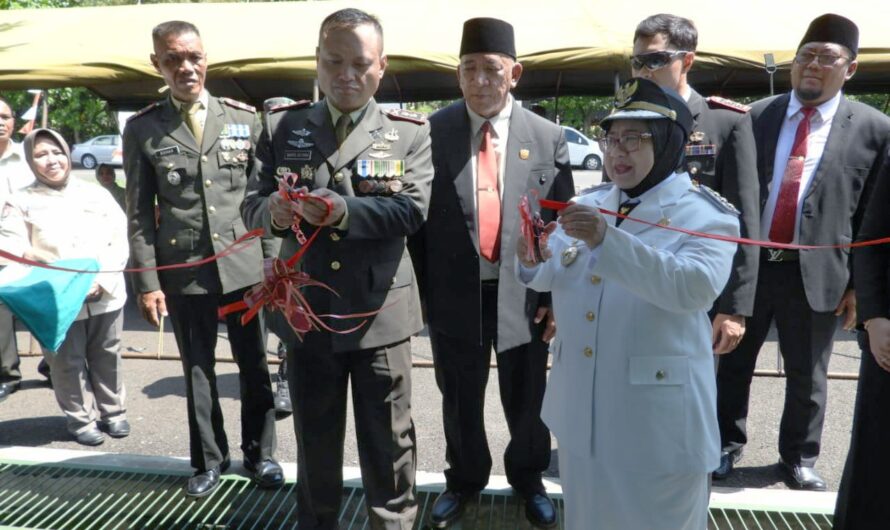 Dandim 0613 Ciamis bersama Pj Walikota Banjar resmikan Pos Ramil kecamatan Purwaharja