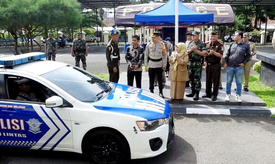 Dandim 0613/Ciamis Menghadiri Apel Pergeseran Pasukan Pengamanan Pemilu 2024 Secara Virtual