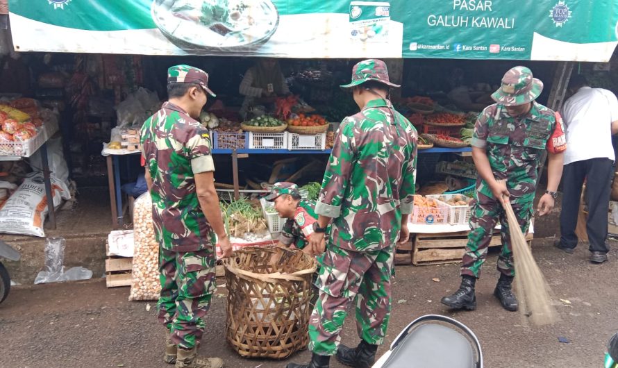 Jajaran Koramil Kodim 0613/Ciamis Gelar Karya Bakti