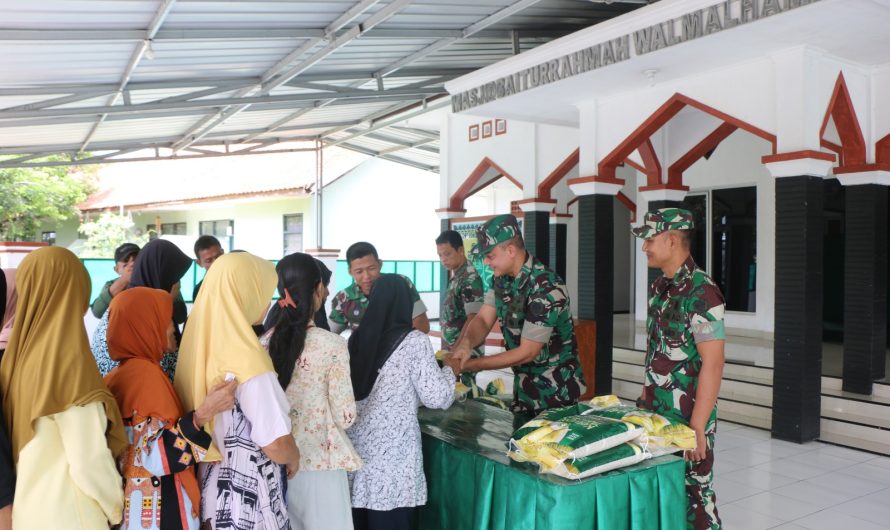 Dandim Ciamis Salurkan 170 Paket Beras Zakat Fitrah 2024