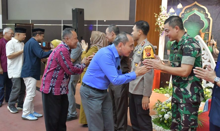 Dandim 0613/Ciamis Hadiri Acara Halal Bihalal Idul Fitri 1445 H diKota Banjar