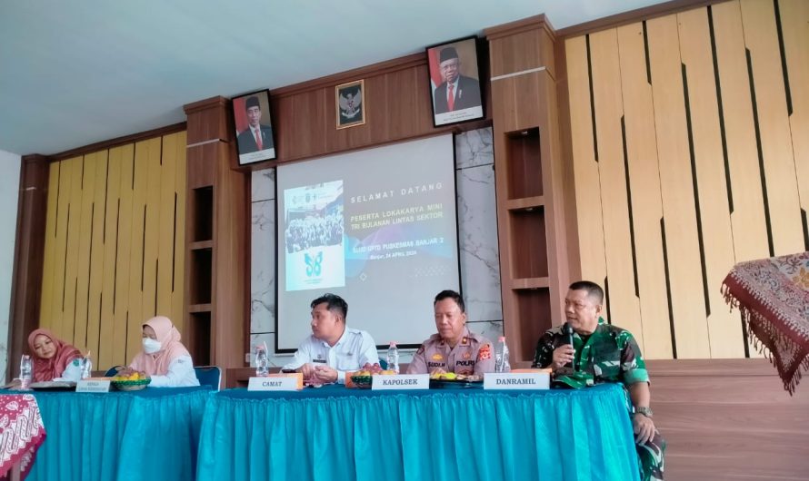 Danramil 1313/Banjar Hadiri Rapat Loka Karya Mini Lintas Sektoral Puskesmas Banjar-2