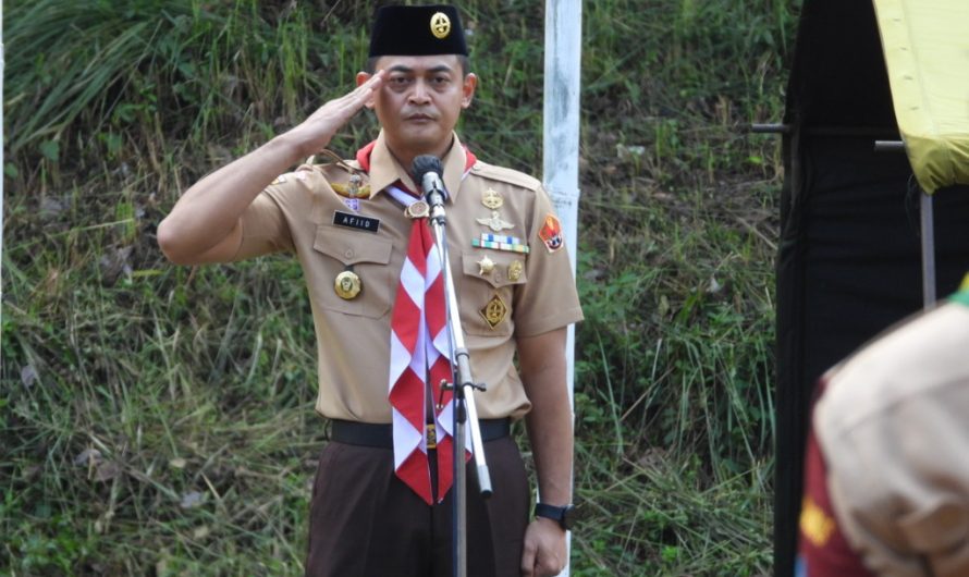 Dandim Ciamis Pimpin Upacara penutupan Persami Pramuka Saka Wira Kartika Kodim 0613/Ciamis