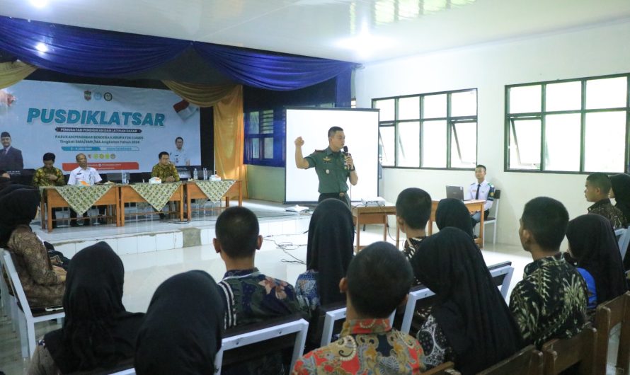 Dandim Ciamis berikan materi Wawasan kebangsaan kepada calon Paskibra kab.Ciamis