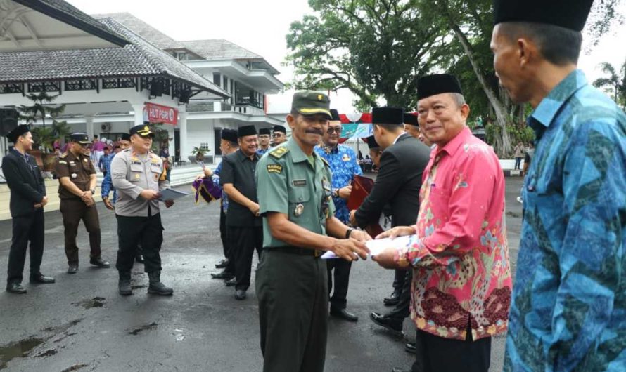 Kasdim 0613/Ciamis Mayor Inf Nirca Zachrudin, hadiri Upacara Hut Korpri ke-53