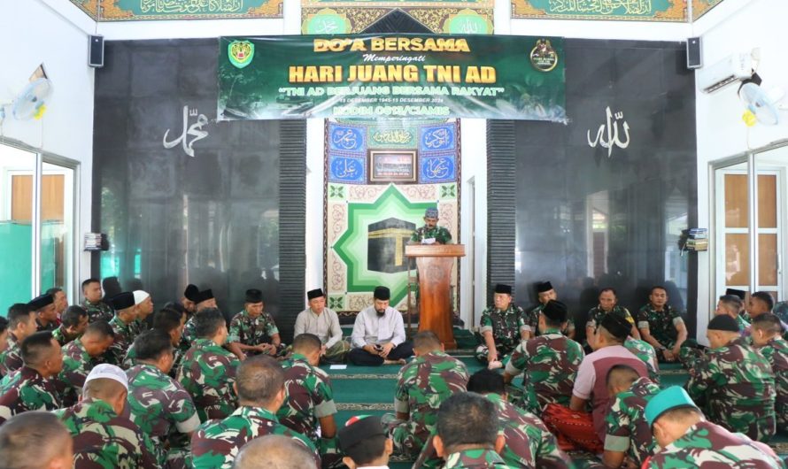 Doa Bersama Peringati Hari Juang Kartika TNI AD Ke-79