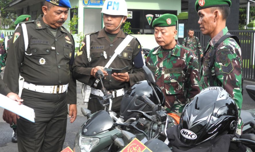 Kodim 0613/Ciamis Gelar Pemeriksaan Kendaraan Dinas dan Pribadi