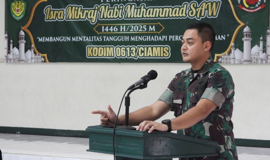 Kodim 0613/Ciamis Peringati Isra Miraj Nabi Muhammad SAW 1446 H