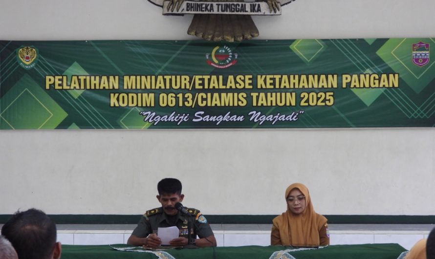 Kodim Ciamis Gelar Pelatihan Miniatur Hanpangan