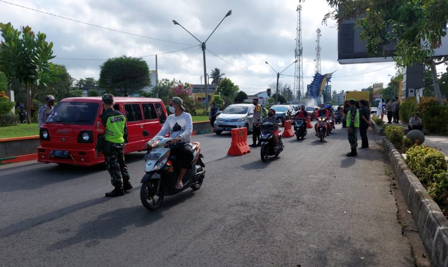 Dandim Ciamis terjunkan sejumlah Anggota untuk bersiaga di pos-pos di kawasan objek wisata Pangandaran