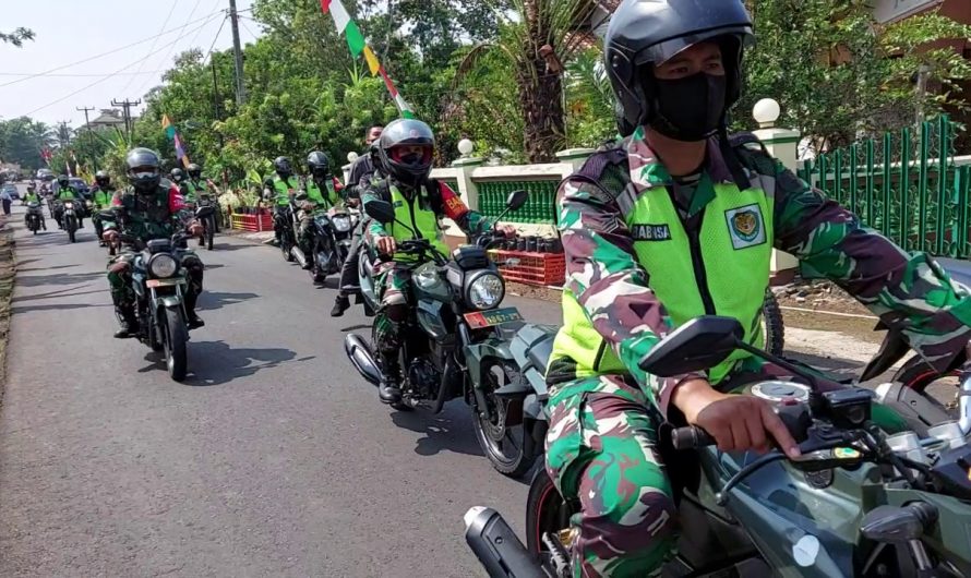 Babinsa Konvoi Kesasaran TMMD ke – 111 Kodim Ciamis