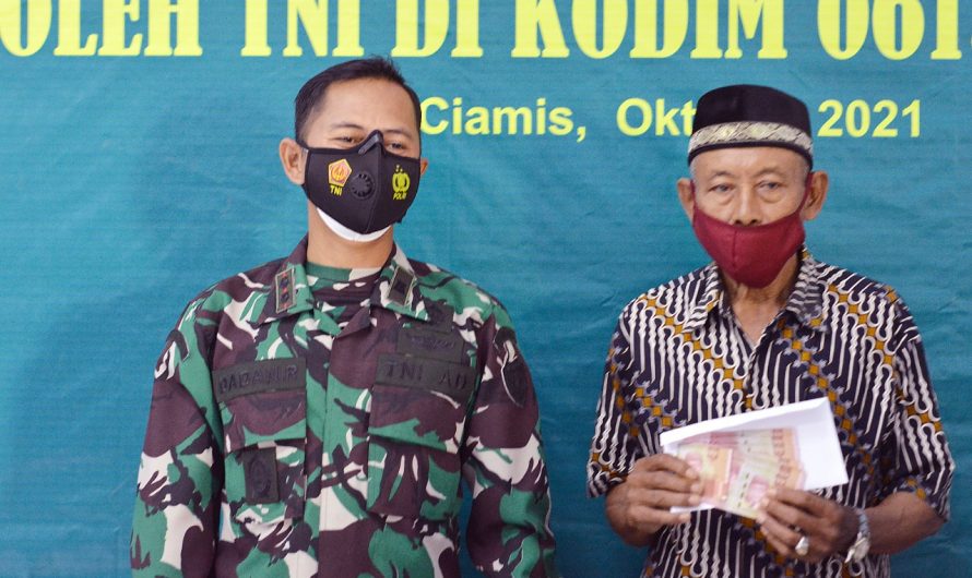 Komando Distrik Militer 0613 Ciamis  Salurkan BTPKLW