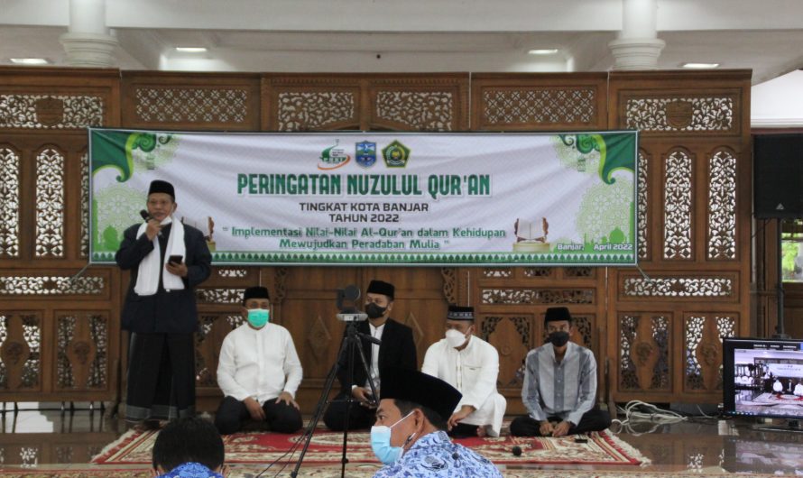 Dandim 0613 Ciamis Hadiri Peringatan Nuzul Qur’an 1443 H. Tingkat Kota Banjar