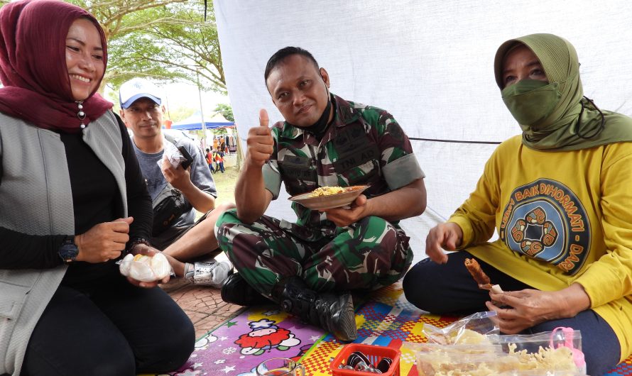 Bersama Walikota Banjar Dandim Ciamis Buka Pekan Kuliner Sport Center Langensari
