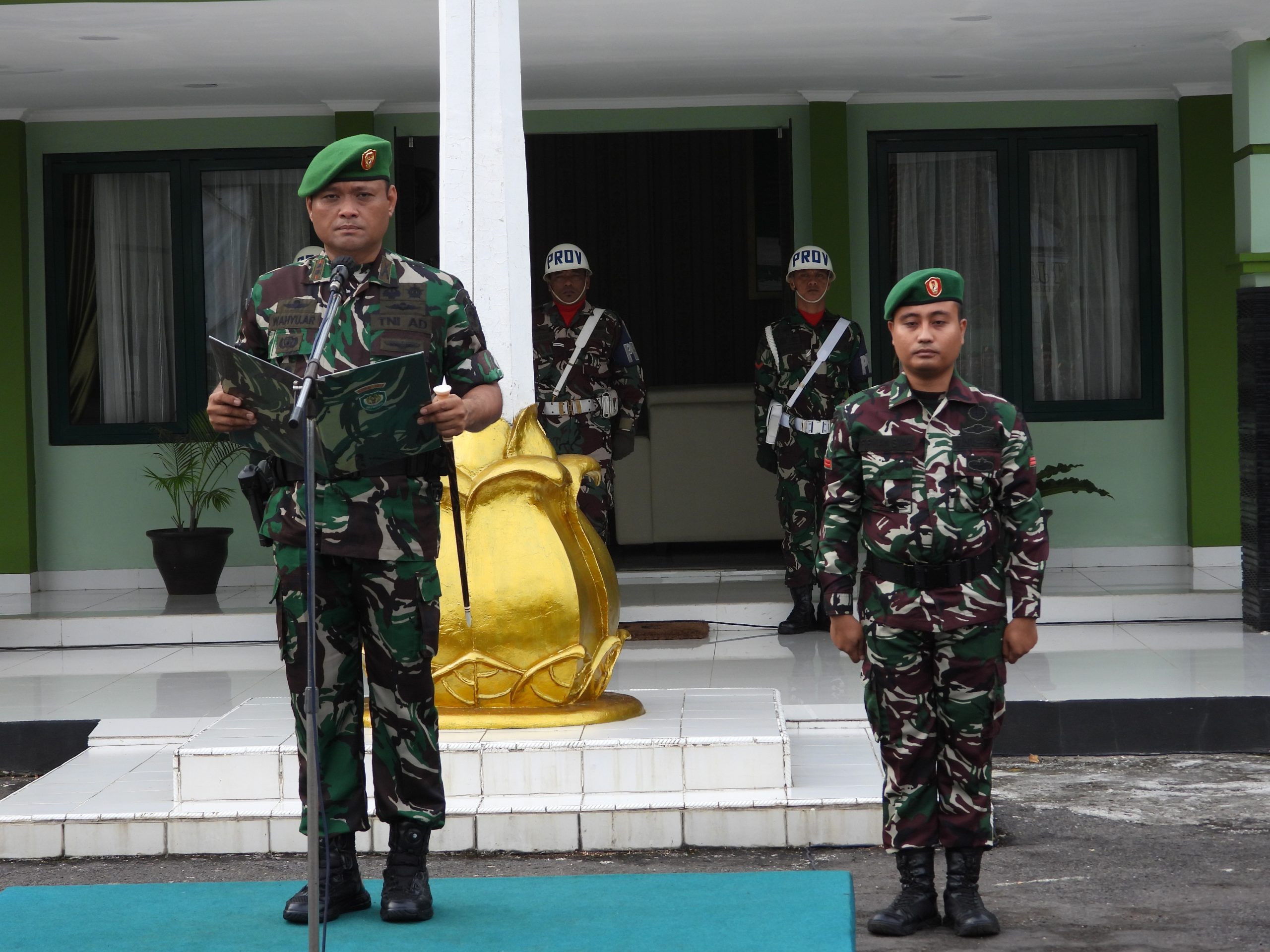 Dandim Ciamis Pimpin Upacara Bendera Pertama Awal Tahun