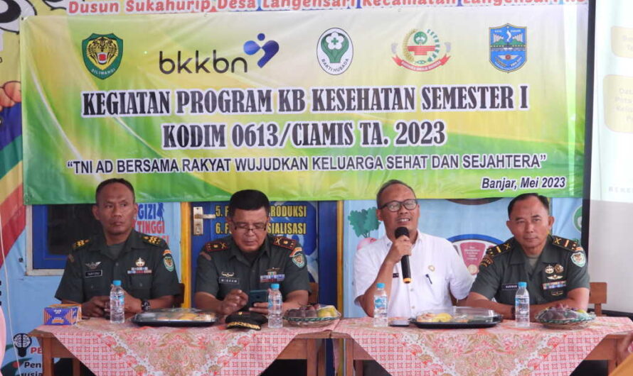 kodim Ciamis bekerjasama dengan BKKBN Kota Banjar Gelar Sosialisasi KB Kesehatan