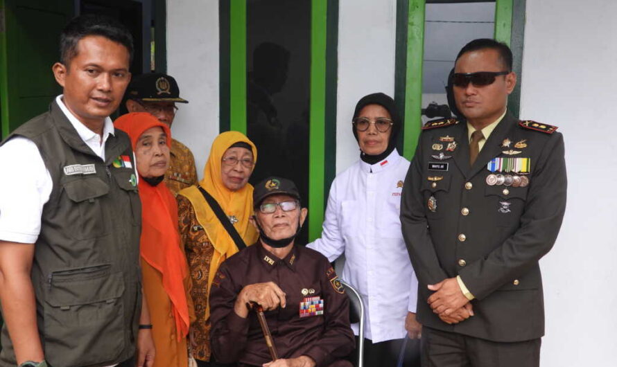 Kado terindah Dari Dandim 0613 Ciamis, untuk Veteran pejuang Bangsa di  Hari Kemerdekaan Republik Indonesia ke-78.