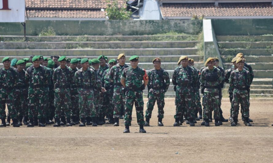 Dandim 0613/Ciamis Pimpin PAM VVIP Kunker Wapres diPonpes Buntet Cirebon