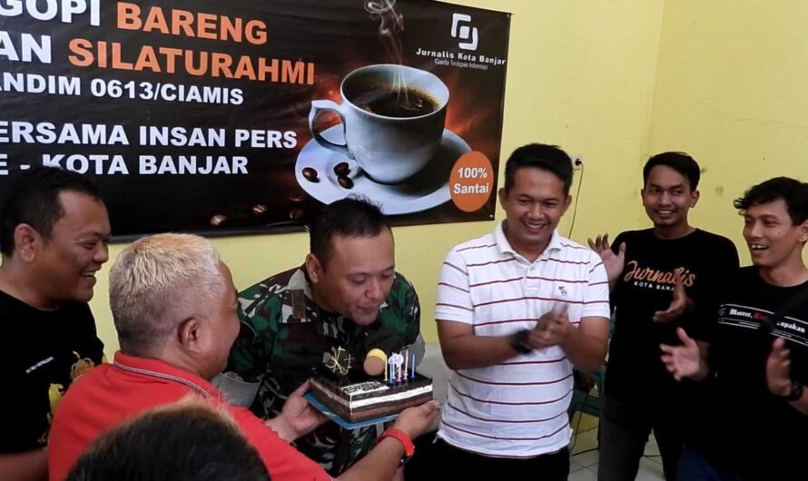 Ngopi Bareng dan Silaturahmi Dandim 0613/Ciamis Bersama Jurnalis Kota Banjar