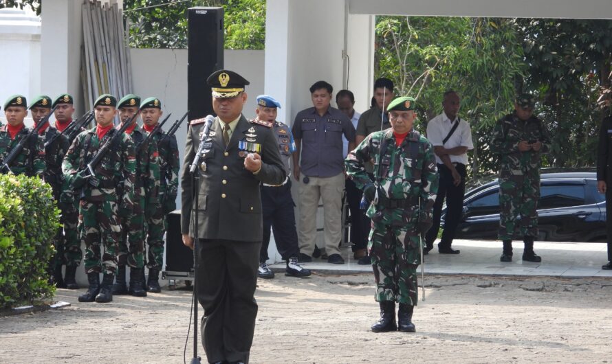 Dandim 0613 Ciamis Pimpim Upacara Ziarah di TMP dalam Rangka HUT TNI ke -78