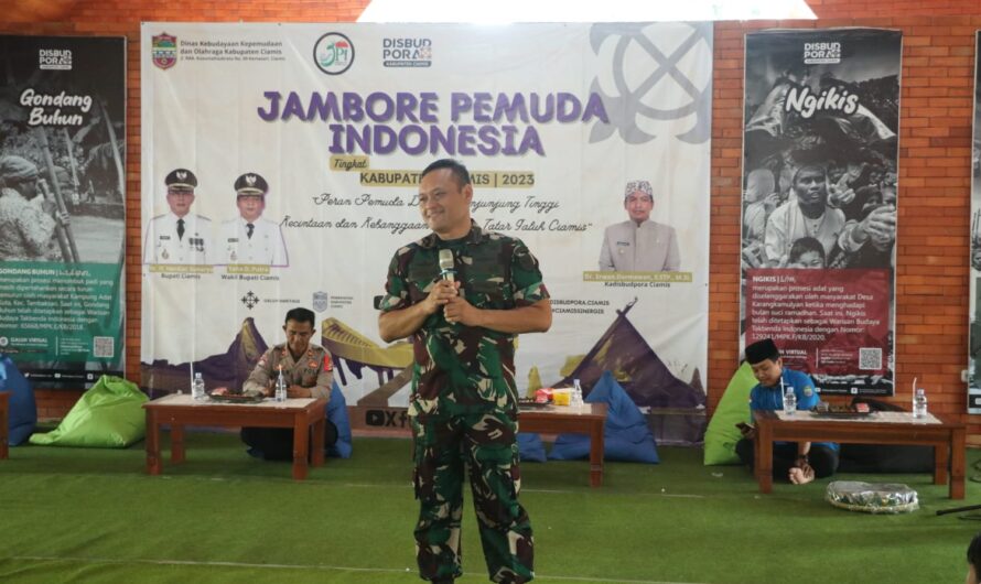 Letkol Inf Wahyu berikan materi Semangat Patriotisme dalam Pembukaan (JPI) tingkat Kabupaten Ciamis
