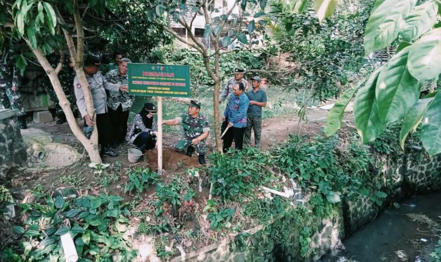 Koramil 1313/Banjar Himbau Warga tidak memnbuang sampah di sungai