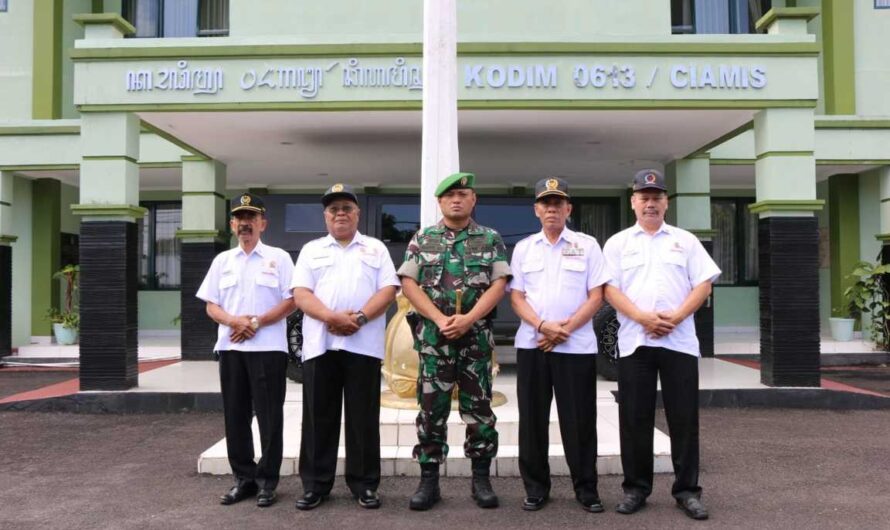 Letkol Wahyu terima kunjungan DPC Pepabri Kab.Ciamis