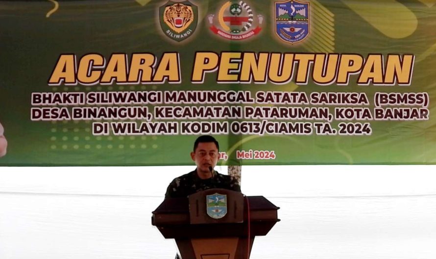 Dandim Ciamis Resmi Tutup BSMSS Tahun 2024 di Kota Banjar