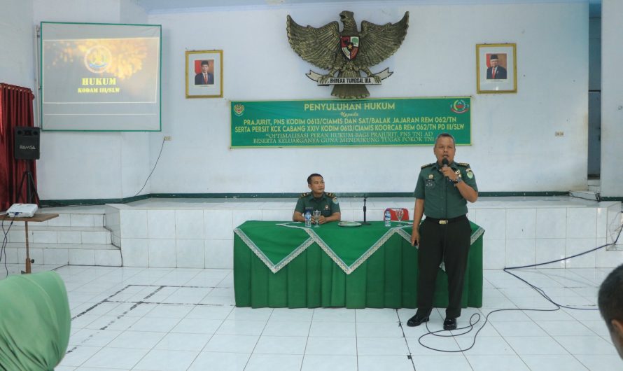 Optimalisasi Peran Hukum Bagi Prajurit Dan PNS AD Guna Mendukung Tugas Pokok TNI AD