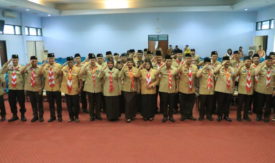 Dandim Ciamis Hadiri Pelantikan Mabicab Gerakan Pramuka Ciamis PAW 2020-2025