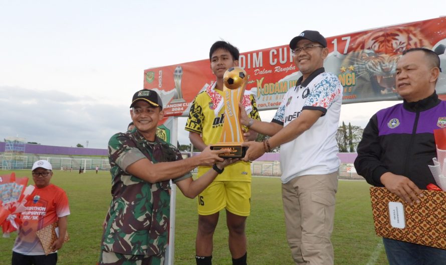 Dandim Ciamis tutup Turnamen Sepak Bola Dandim Cup U-17 2024