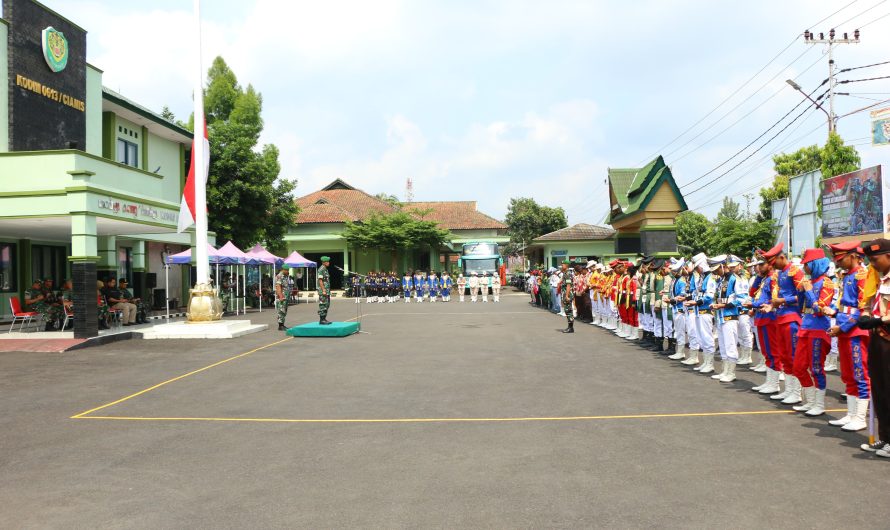 Sambut HUT TNI ke-79, Kodim 0613/Ciamis Gelar Lomba PBB Tingkat SLTP dan SLTA Sederajat