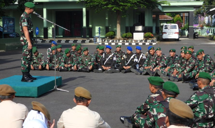 Letkol Inf Afiid Cahyono ambil Jam Komandan selaku dandim 0613 Ciamis