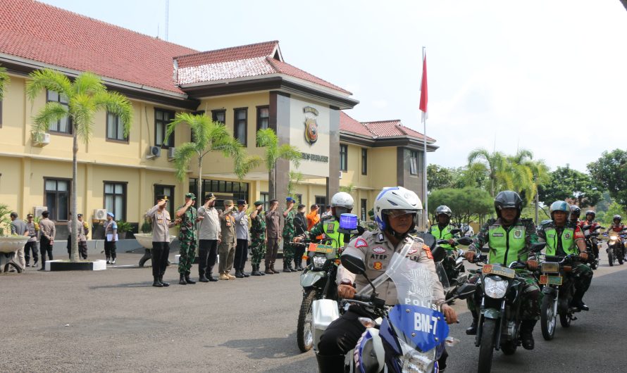 Dandim Ciamis & Kapolres Kota Banjar gelar Apel Kesiapan Pengamanan Pelantikan Presiden dan Wakil Presiden periode 2024-2029