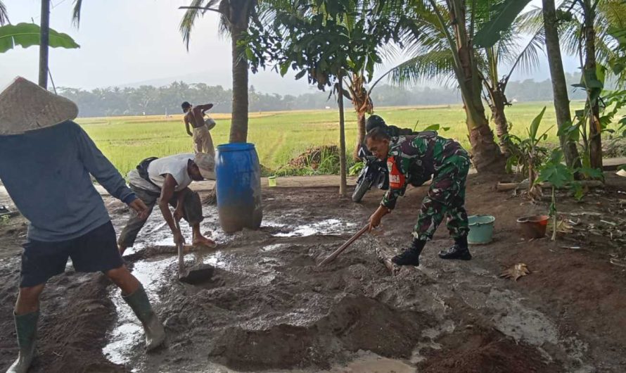 Babinsa Desa Sidaharja Koramil 1316/Pamarican  Monitor Pembangunan TPT