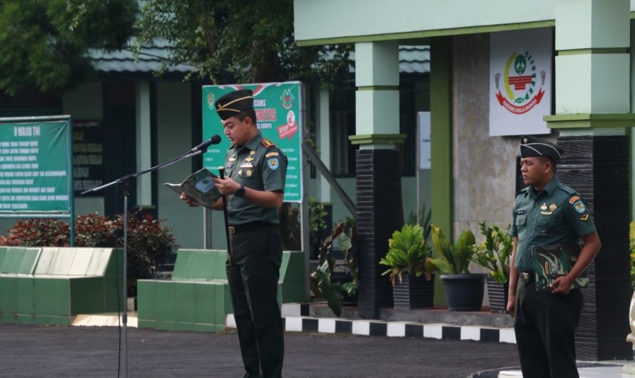 Pimpin Upacara Bendera 17 an Bulan April 2025 Dandim 0613/Ciamis Bacakan Amanat Panglima TNI