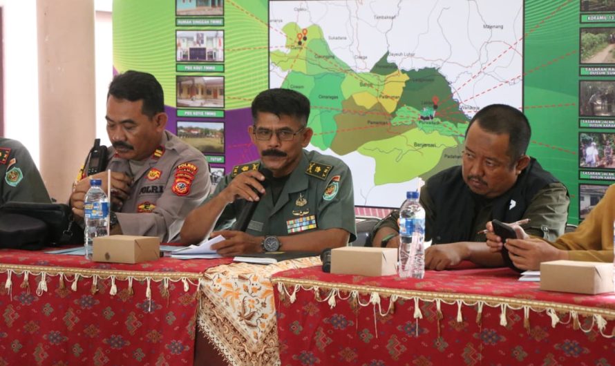 Jelang Kunjungan Tim Wasev TMMD ke-126, Kasdim 0613/Ciamis Pimpin Rapat Persiapan di Desa Sukamulya