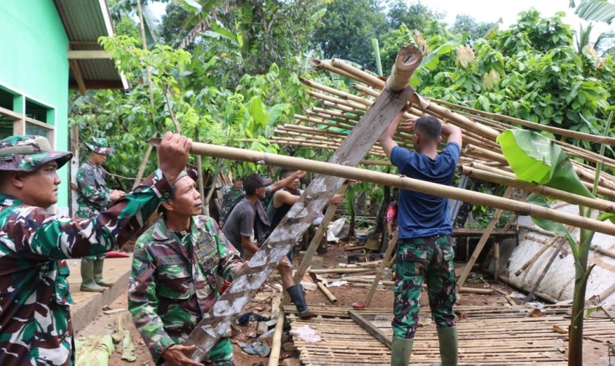 Satgas TMMD Ke-126 Kodim 0613/Ciamis Fokus Tuntaskan Rehab Lima Rumah Tidak Layak Huni